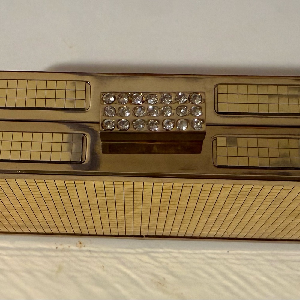 Rachel - Gold Grid Clutch - Picture 2 of 4